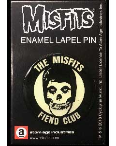 ATOM AGE INDUSTRIES ENAMEL PIN MISFITS FIEND CLUB [GLOW IN THE DARK]